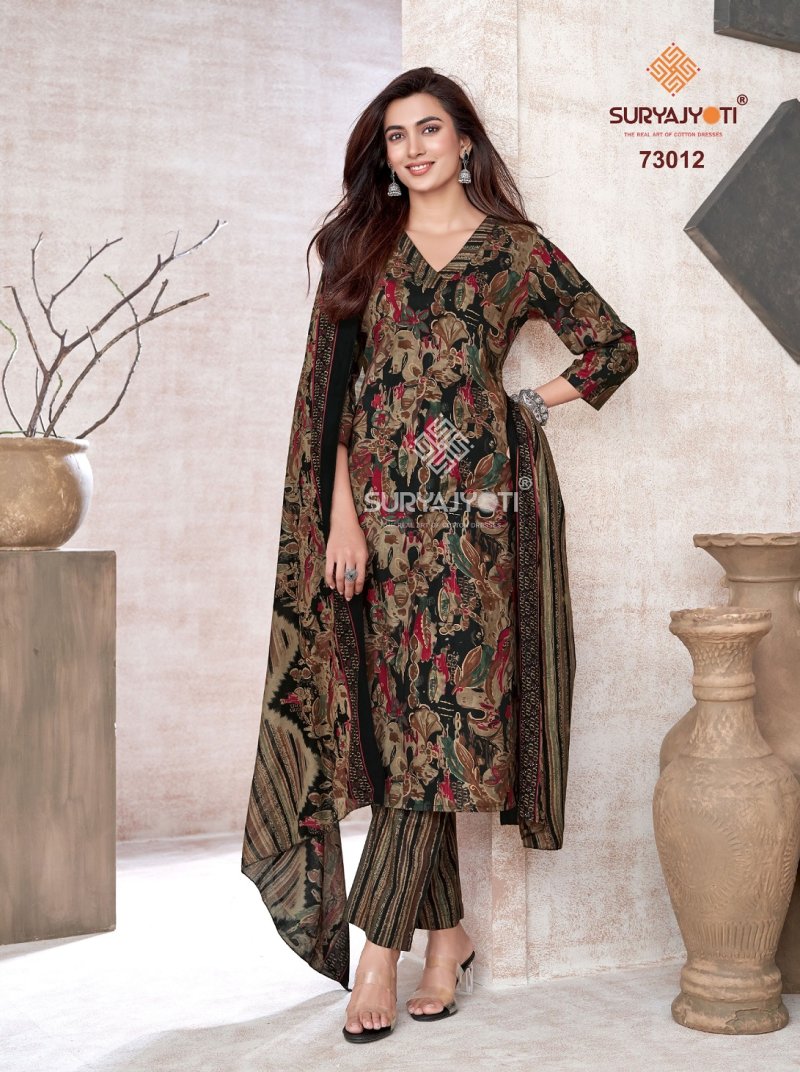 Trendy Cotton Vol 73 By Suryajyoti Cotton Printed Dress Material
